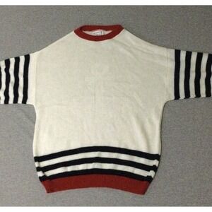 Indian Harbour Sweater Made in USA  sailboats Size Large nautical Yacht anchor